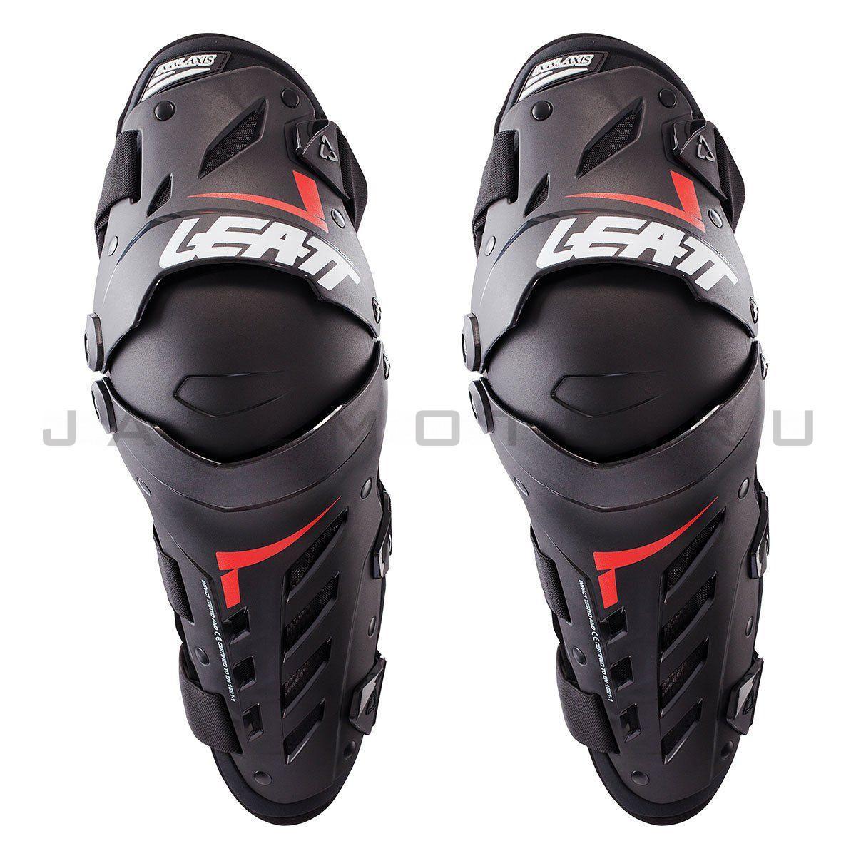 Наколенники Leatt Dual Axis Knee & Shin Guard Black/Red